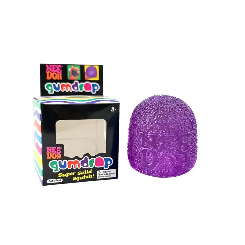 Beliebter Schylling Nee Doh Gumdrop Weicher Sensorischer Fidget-Ball Stressabbau-Quetschspielzeug Blindbox Sortierte Farben für Kinder und Erwachsene