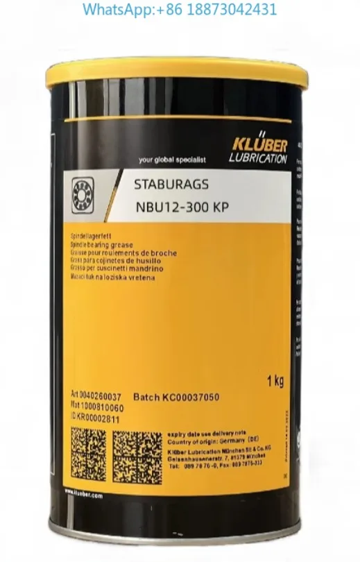 Original KLUBER STABURAGS NBU12 15/300KP high temperature bearing grease N12MF