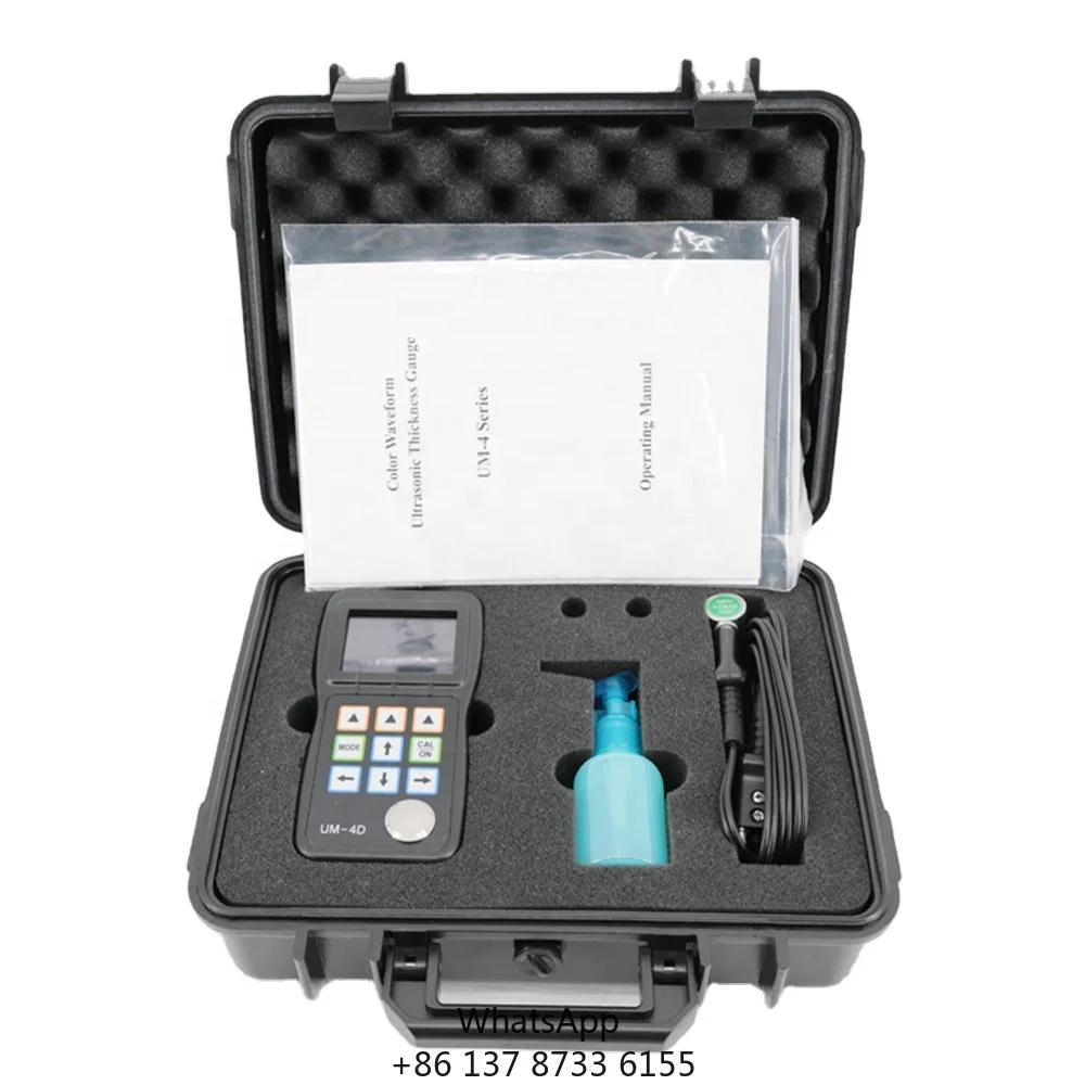 UM-4D Ultrasonic Thickness Gauge Measuring Range 0.6-508mm For Measuring The Thickness Of Metal Materials Pipes Press