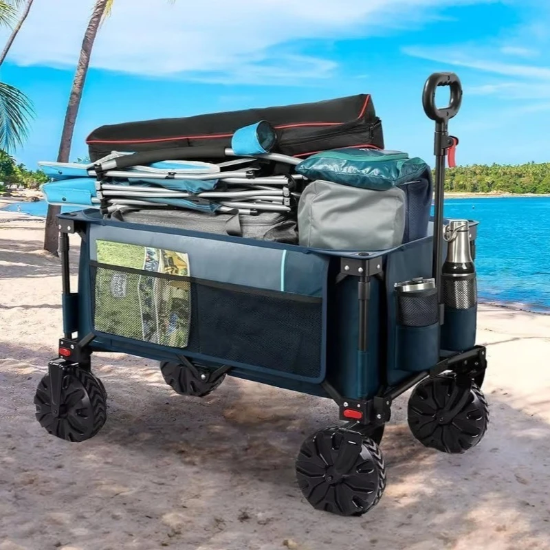 

OEM Folding Grocery Truck Camping Utility Truck Large Foldable Folding Truck with Extended Height/Adjustable Handle