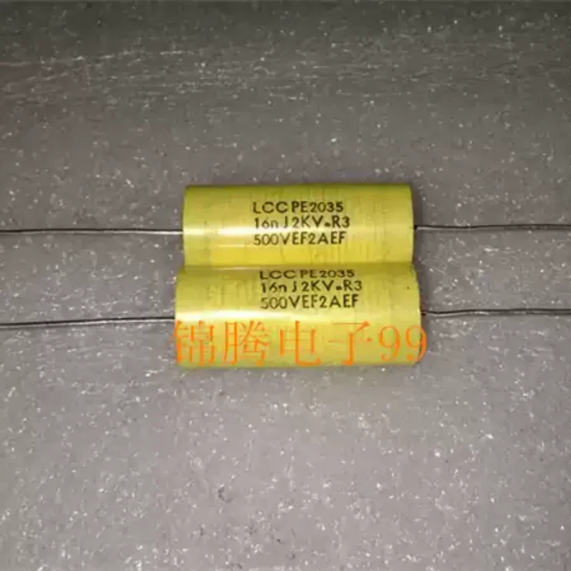 10-100pcs French Thomson LCC 0.016UF 2000V 16NF 2KV non-polar axial heating capacitor copper pin