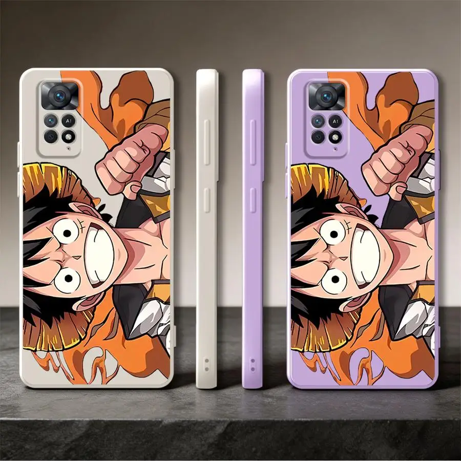 Phone Cover Case for Xiaomi Redmi Note 15 Pro Plus 11S 12S 11 Note 13 14 10 Lite 12 One Pieces Monkey D Luffys