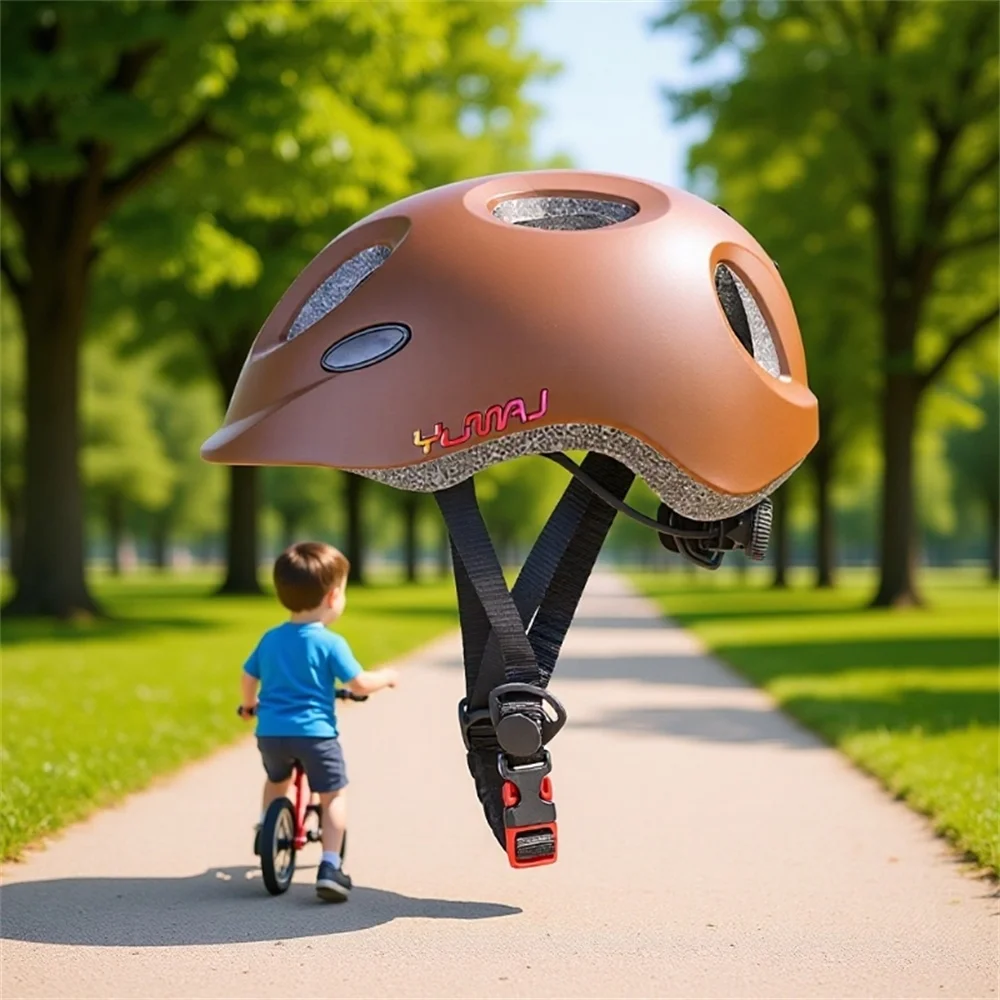 

Инновационный детский велосипедный шлем YUMAJ в форме инопланетянина, эксклюзивный дизайн, мягкая внутренняя подкладка, подходит для самокатов и велосипедов.