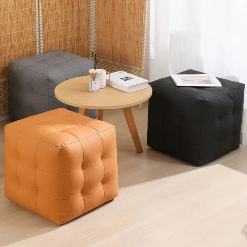 Low Living Room Foot Stool Nordic Elegant Lounge Office Foot Stool Dressing Tble Portable Repose Pied Bureau Home Furniture