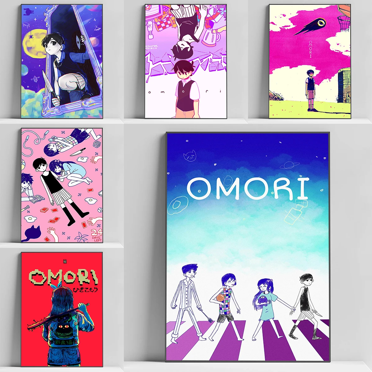 

Horror Game OMORI Poster Decorative Paintings Wall Decoration for Home Decorations for the Room Canvas Decor Art Posters Bedroom
