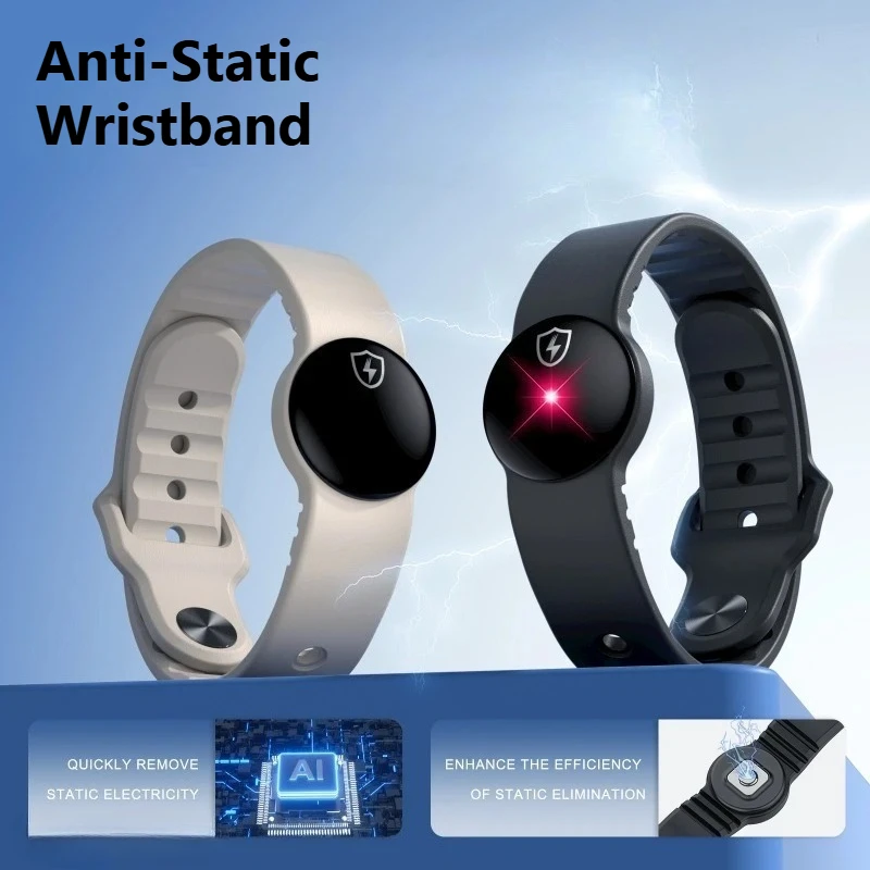 Anti-static Bracelets Wireless Adjustable Silicone Static Eliminator Portable Winter Human Body Static Eliminator Adult