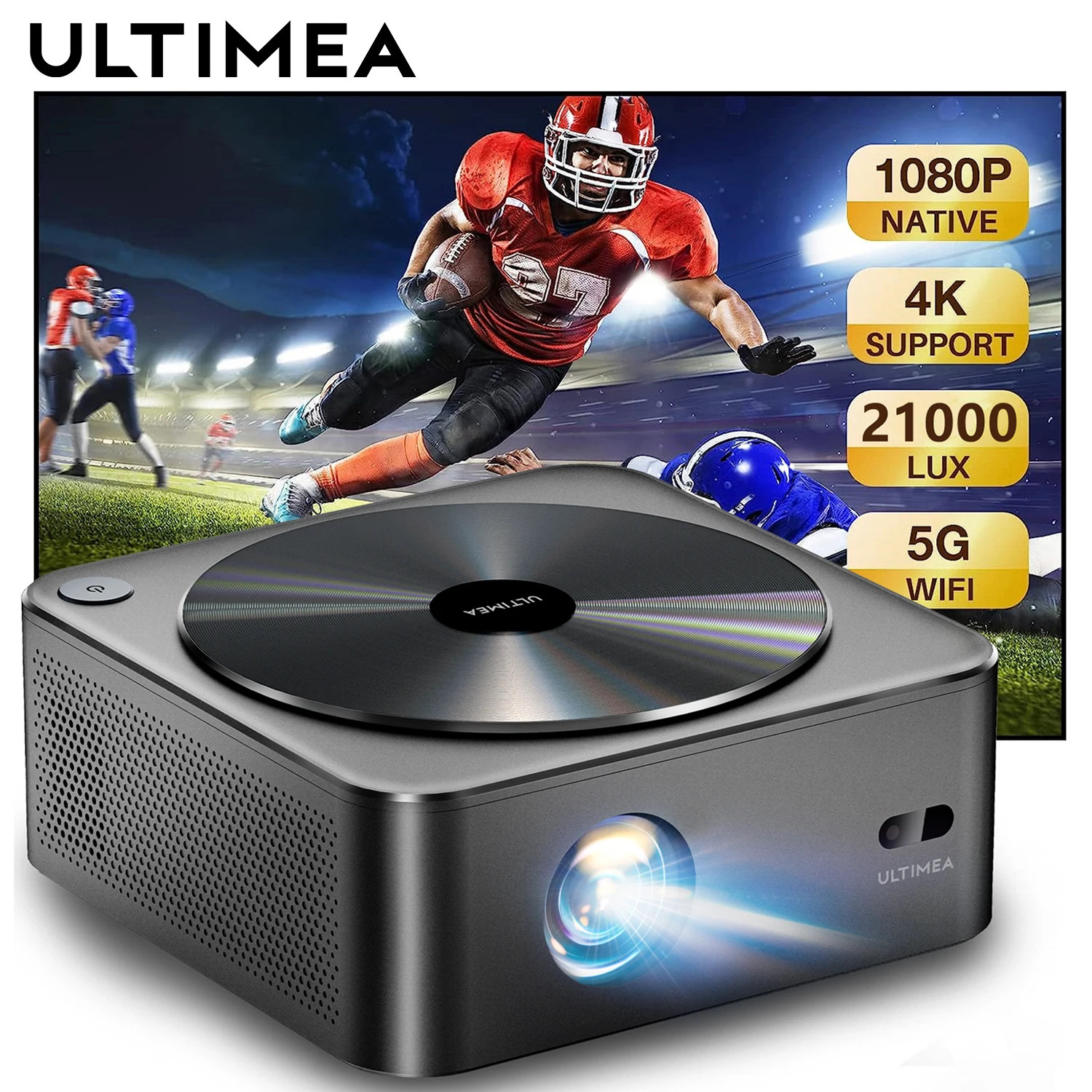 

ULTIMEA Native 1080P Full HD Projector LED 4K WiFi Bluetooth Proyector with Auto Focus PK DLP Video Smart Home Theater Projector