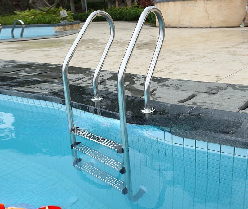 Swimming pool escalator 304 stainless steel ladder Underwater ladder Handrail staircase Thickened tread Swimming water ladder