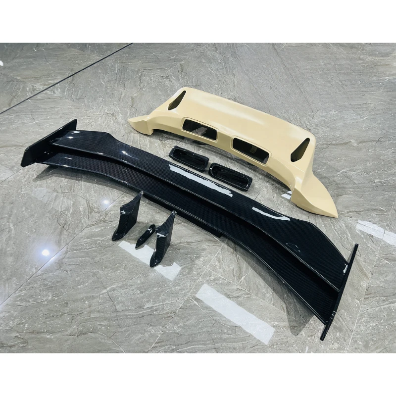 Good Quality Auto Spare Parts Car Double Layer Rear Wings Dry Carbon Rear Wings for  911 992