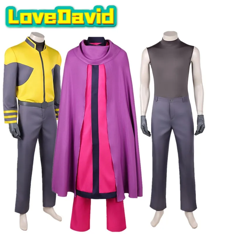 Scott Cosplay Summers Coat Pants Gloves TV 2026 Magneto Cloak Costume Adult Men Fantasia Disfraz Halloween Carnival Party Suit