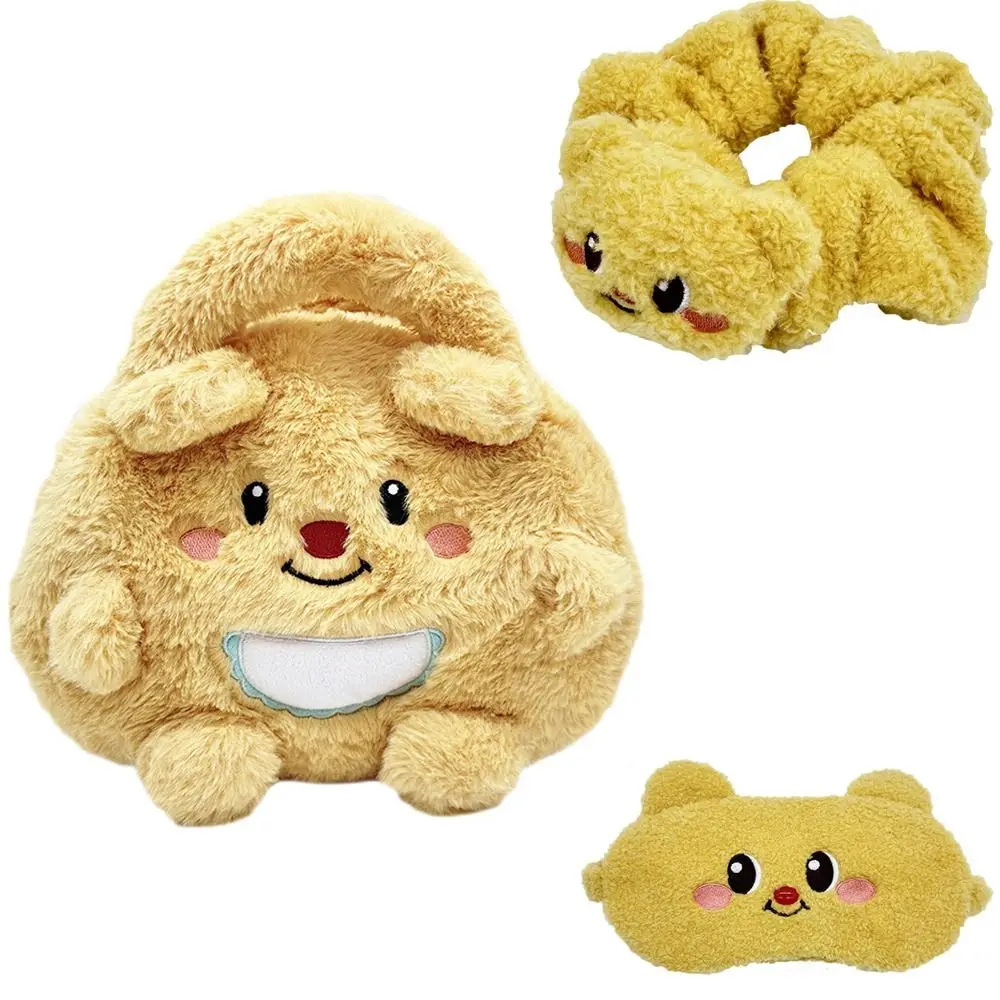 2024 Cartoon Butter Bear Hair Circle Cute Plush Butter Bear Eye Mask Butter Bear Bag