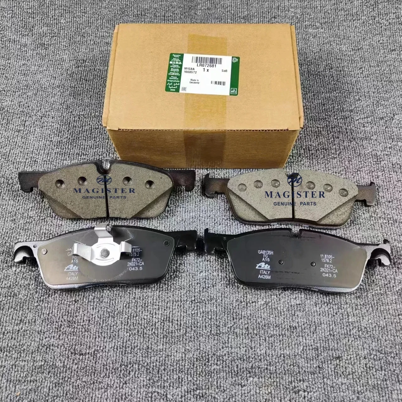 Front wheel brake pads LR128263 LR072681 C2C41984 suitable for Discovery Sport Jaguar E-PACE