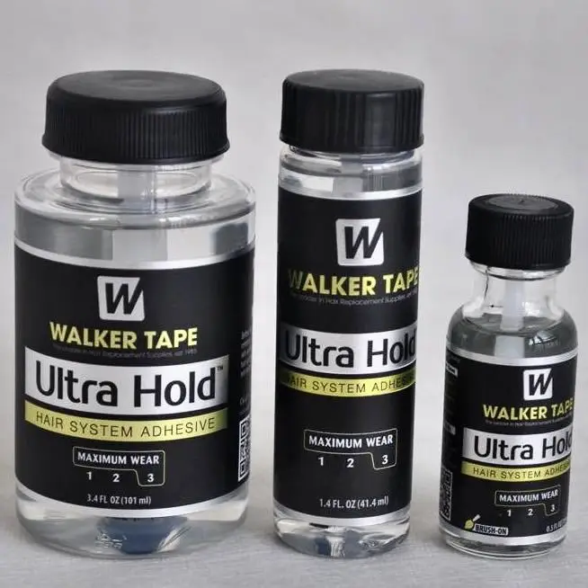 

Оптовый клей для париков Walker Tape Ultra Hold: водостойкий, прозрачный, для крепления кружевных париков, с аппликатором-кистью
