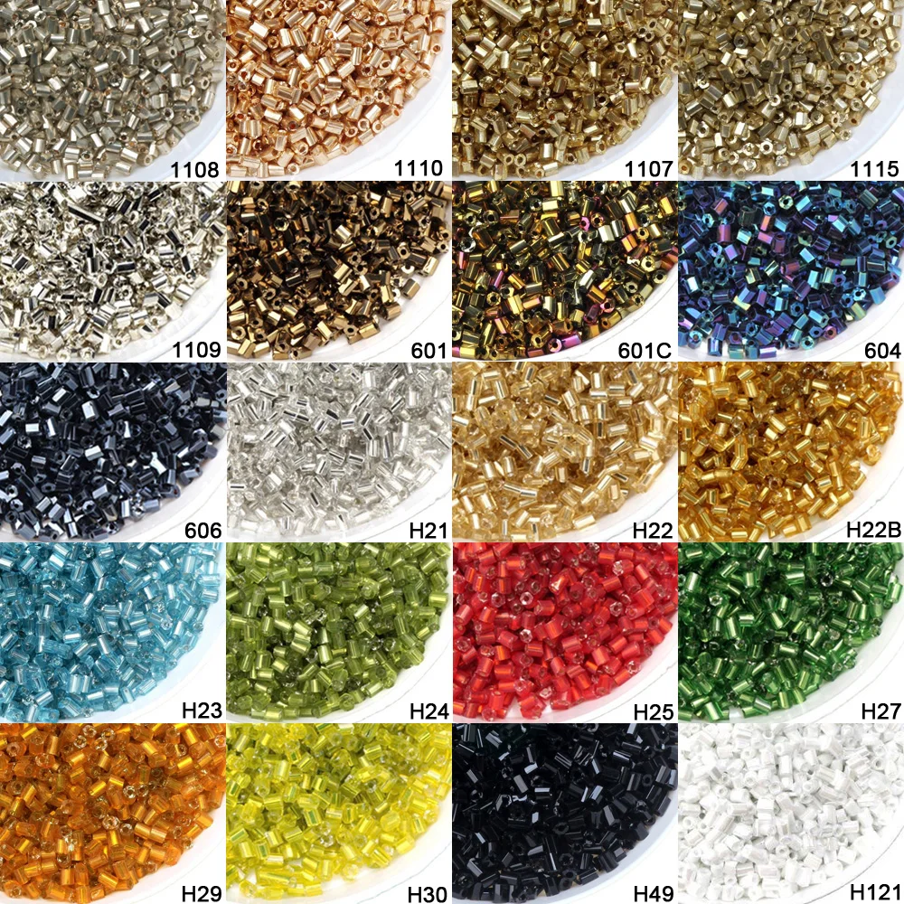 Image 7: Olingart multicolore en vrac 2*3mm 530 pièces/lot cylindrique verre graine aiguille perles collier Bracelet pour la fabrication de bijoux à bricoler soi-même