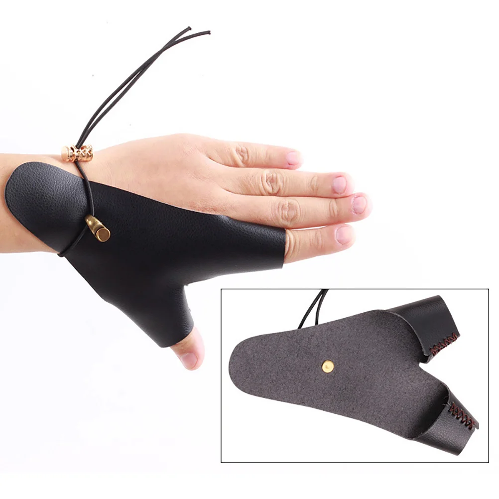 

Archery Hand Guard Finger Cover Bow Arrow Accessory Lightweight Durable Comfortable Tear Resistant Elastic Strap Suitable