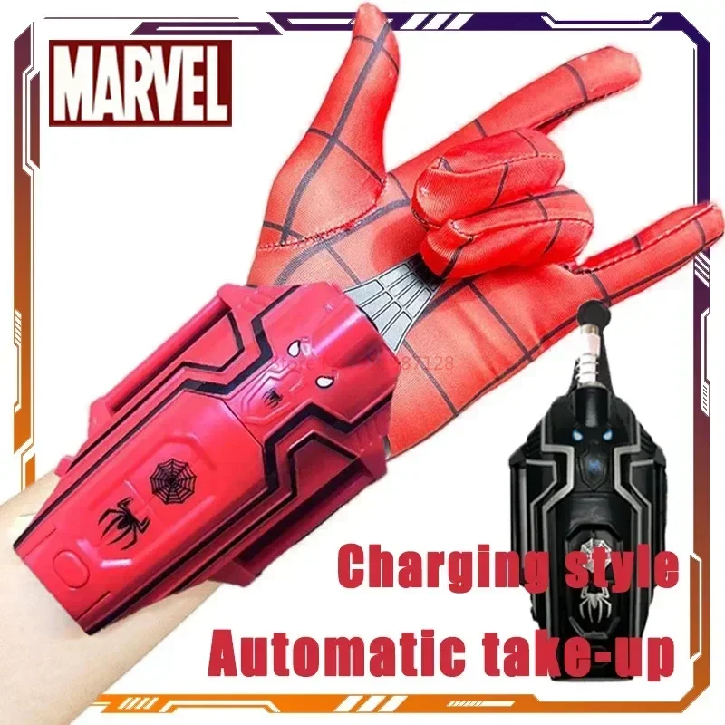 Ml Legends Spiderman Web Shooters Toys Spider Man Wrist Launcher Cosplay Peter Parker Accessories Props Gloves Boy Birthday Gift