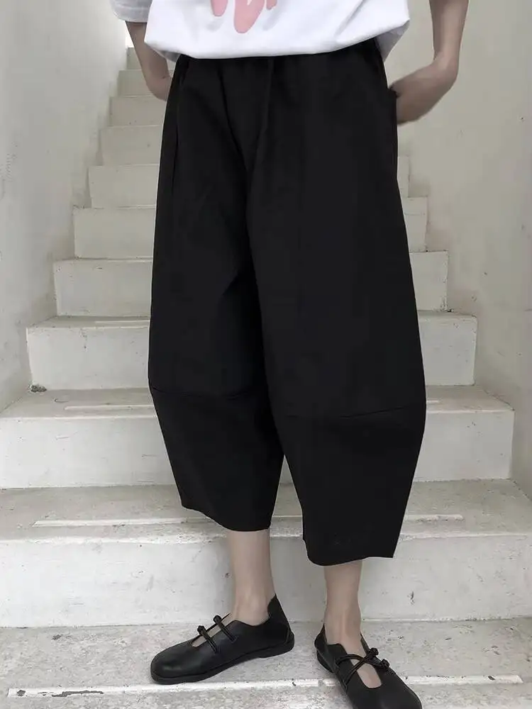 

Ladies Wide Leg Pants Spring/Summer New Classic Dark Personality Stitching Casual Loose Oversized Pants