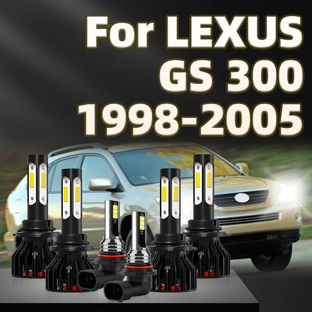 

130W LED Car Lights 9005 9006 Headlights Bulb 9145 Fog Lamp Kit For LEXUS GS 300 1998 1999 2000 2001 2002 2003 2004 2005