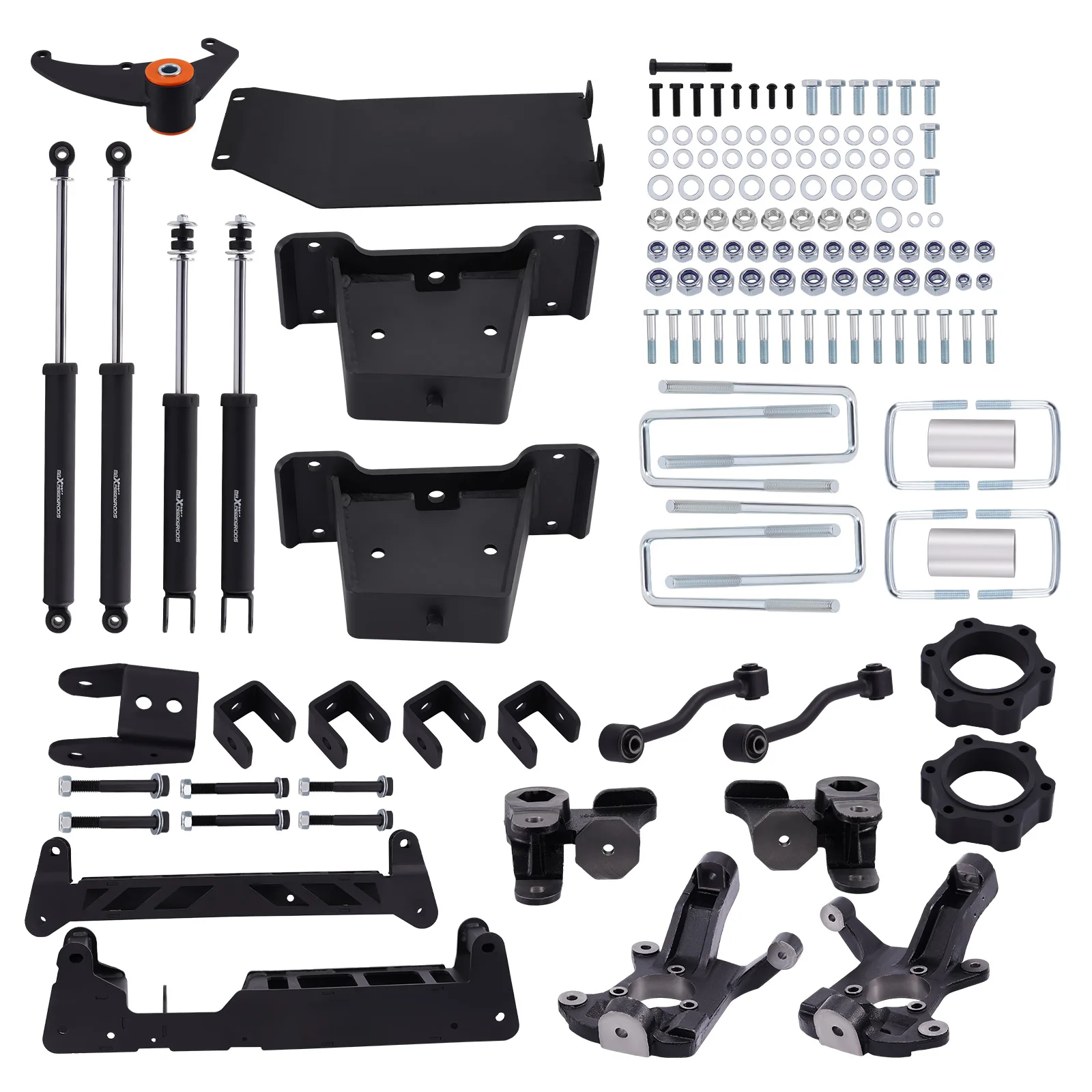 

6in Lift Kit for Chevy Silverado 1500 4WD 1999-2006 Spindles + Brackets + Shocks