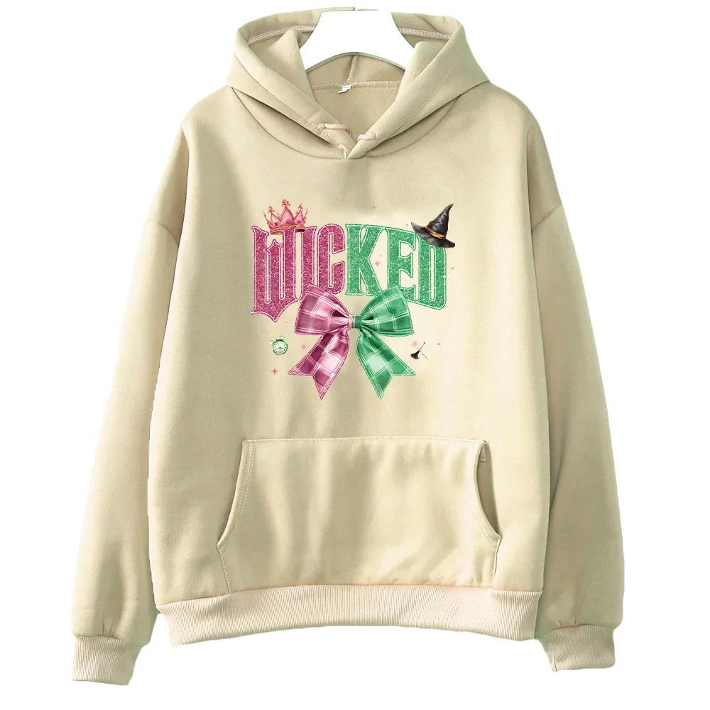 เสื้อฮู้ด Wicked for Good Women ของขวัญวันวาเลนไทน์สำหรับแฟนภาพยนตร์และละครเวที Wicked เสื้อฮู้ดแฟชั่นสำหรับผู้หญิงและผู้ชาย เสื้อผ้าสไตล์ Aesthetic สำหรับฤดูหนาว