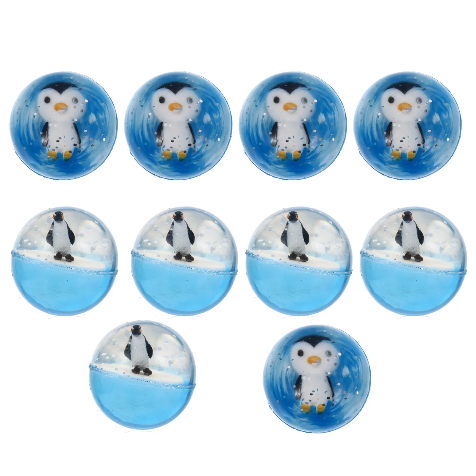 

10 Pcs Crystal Ball Toy Premium Rubber Safe Kids Playing Leisure Bounce Balls Children Gifts Party