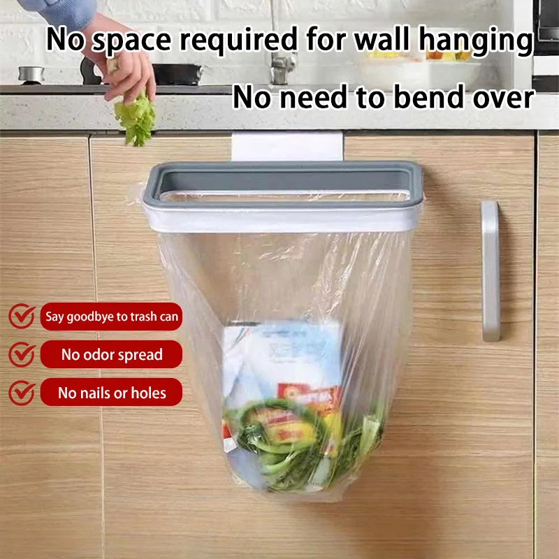 جديد القمامة حقيبة للحمل المطبخ القمامة تخزين الرف خطاف حقيبة لوحة تجوب حامل الرف الجاف منظم مطبخ طبق الرف 2025 #2