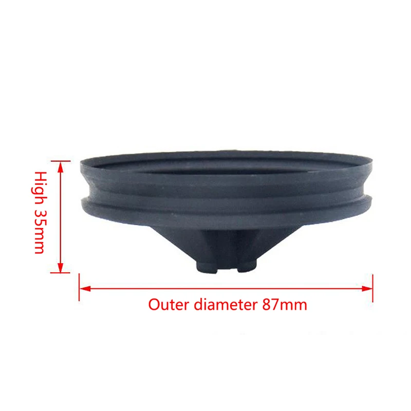 Food Waste Disposer Accessories, Soft Rubber Splash Proof, Silent Three-point Buckle, Splash Proof Cover For Water Outlet