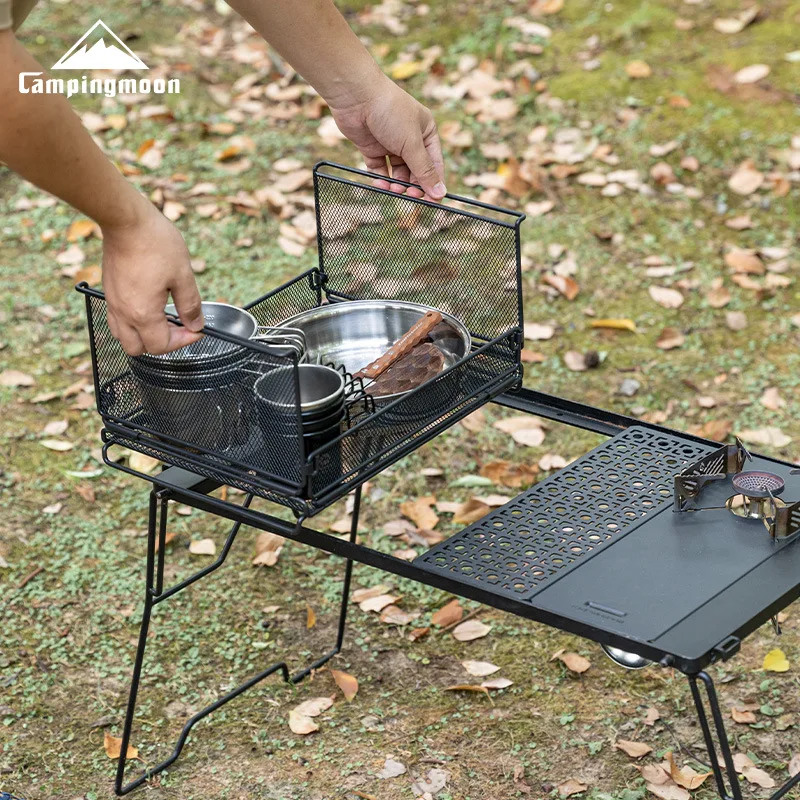 

Складная полка-сетка CAMPINGMOON для хранения, многофункциональный органайзер для кемпинга и дома, модель CK-23BK
