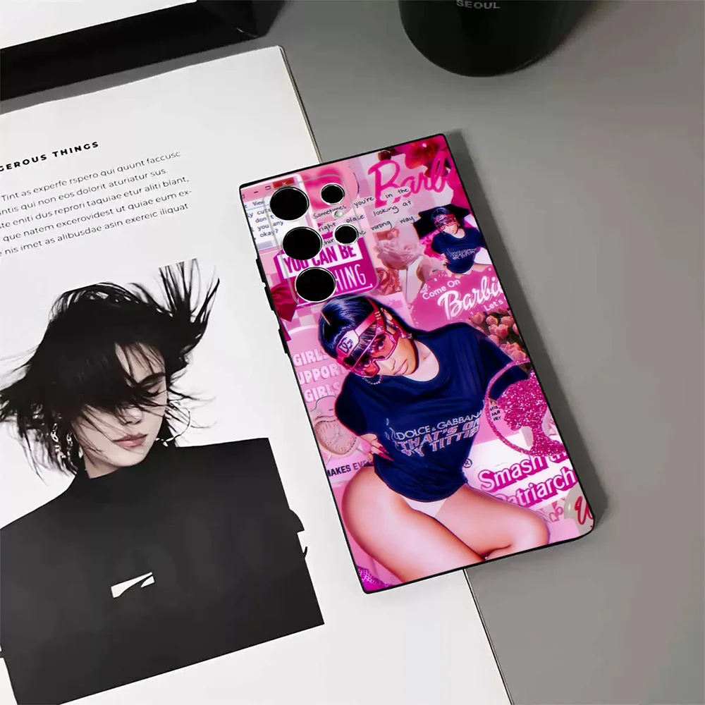 N-Nicki M-Minaj Rapper Phone Case For Samsung S24,23,22,30,21,10,9,Ultra,Plus,Lite,FE,5G Black Soft Case