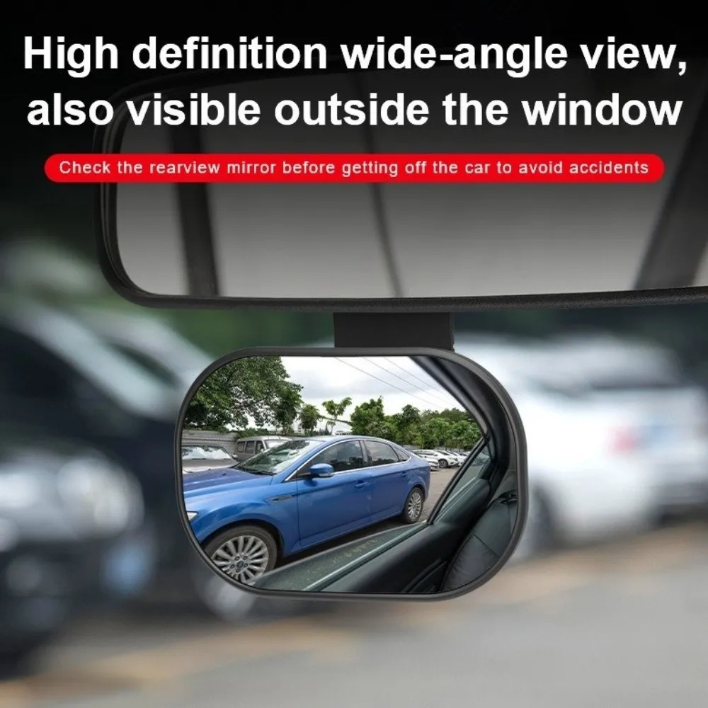 Wide View Car Rearview Mirror 360-Degree Rotatable Adjustable Baby Car Mirror Clear Reflection Infant Car Seats Compatible