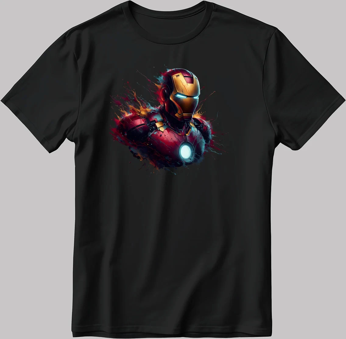 

Men's Marvel Iron Man Classic T-Shirt Unisex Pure Cotton Breathable Stylish and Versatile Streetwear Oversized Loose Casual