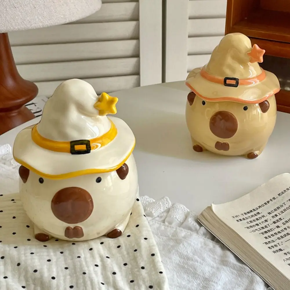 

Cute Halloween Capybara Pattern Cup Creative Novelty Cartoon Capybara Mug Microwave Safe Drinkware Halloween Mug Office Use