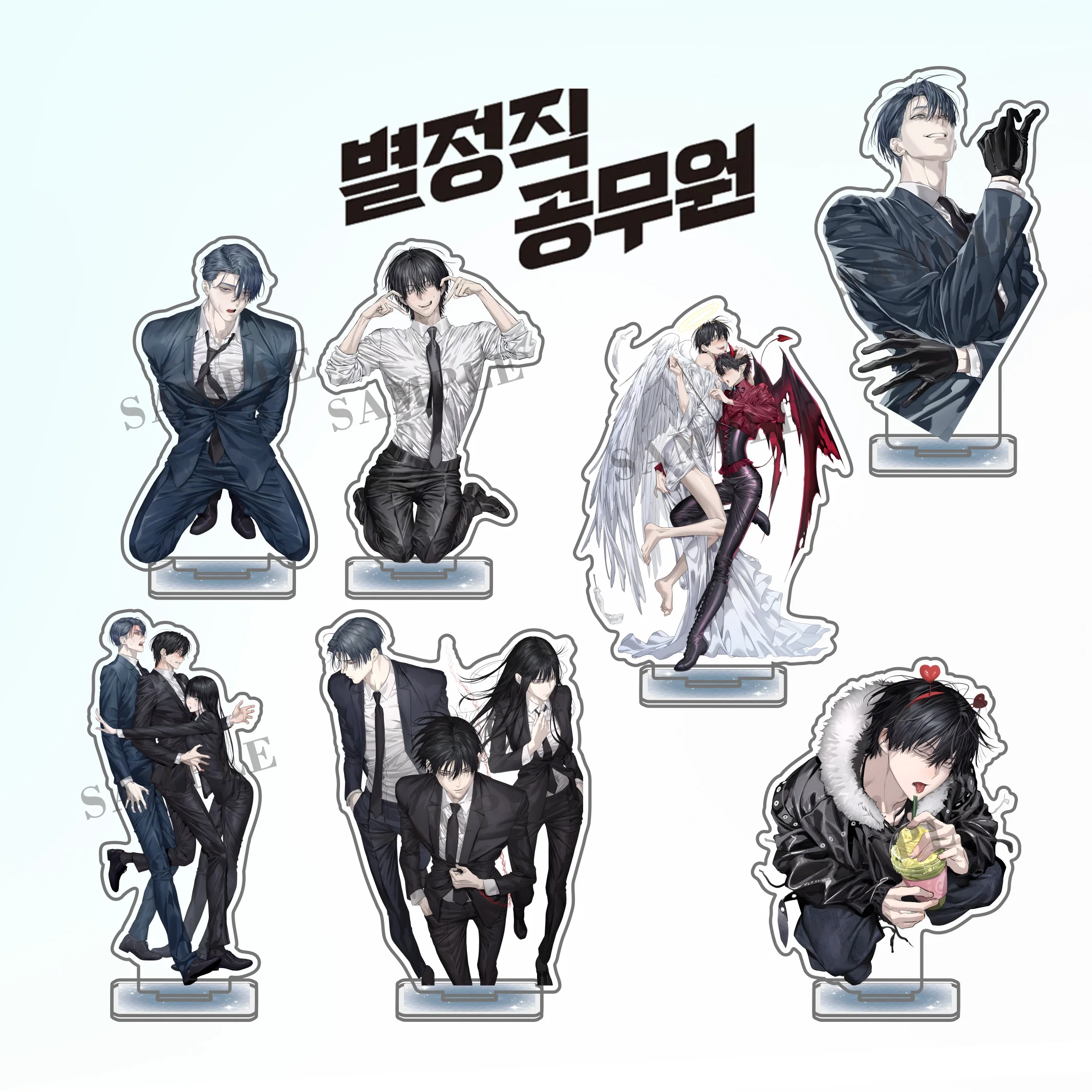Special Civil Servant！Maru Han/ Ildu Jeong High Transparency Double-Sided Printed Acrylic Stand Desktop ornaments Gifts keychain