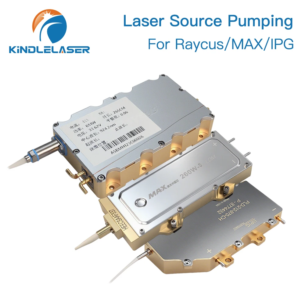 Kindlelaser Original Raycus IPG Max Laser Source Pump 120-1000W Pumping Source Fiber Module Pulsed Laser Diode