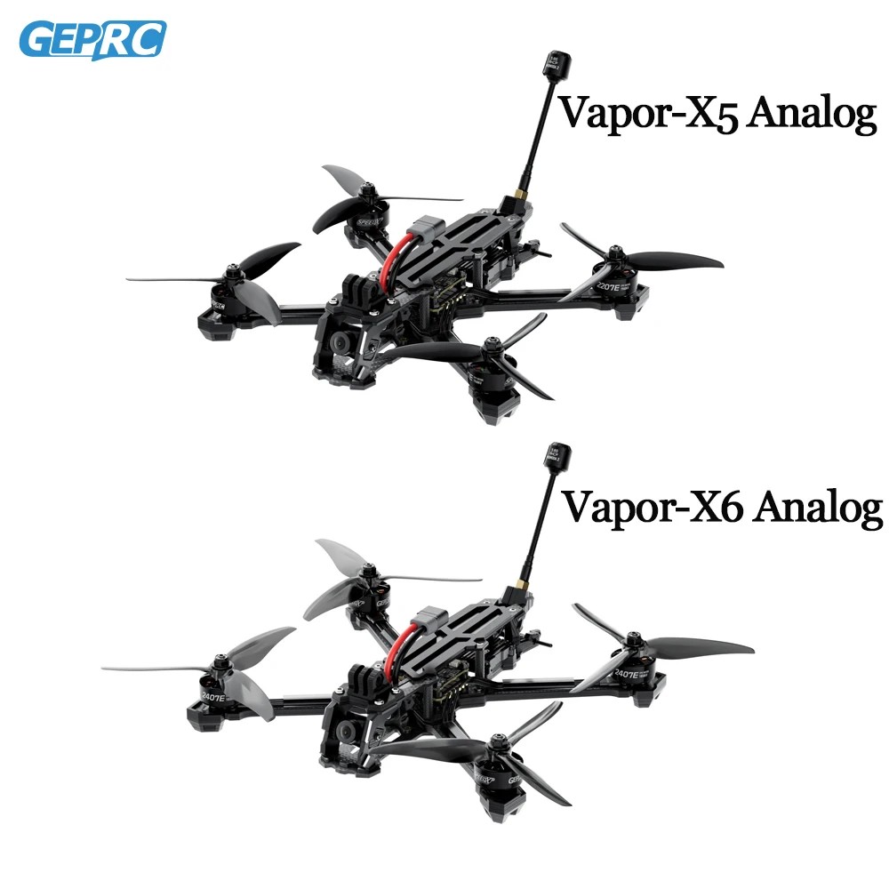 GEPRC Vapor-X6/X5 WTFPV Аналоговый фристайл X-образный дизайн 6/5-дюймовый дрон FPV PNP ELRS24 TBSNanoRX с двигателем КВ/1750 КВ 1960