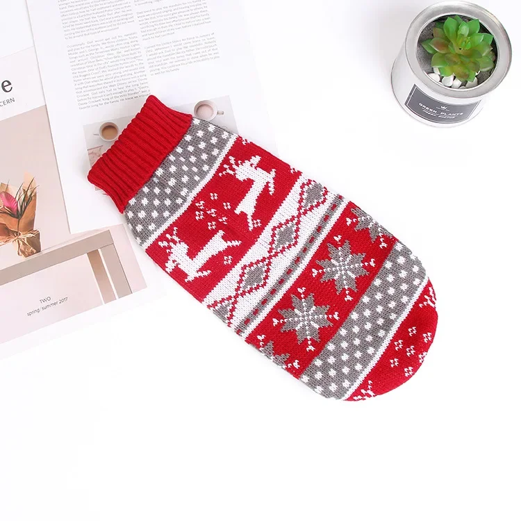 Cute Pet Dog Sweater for Small Dogs Winter Warm Puppy Cat Clothes Dachshund Pullover Mascotas Costume Clothing roupa cachorro