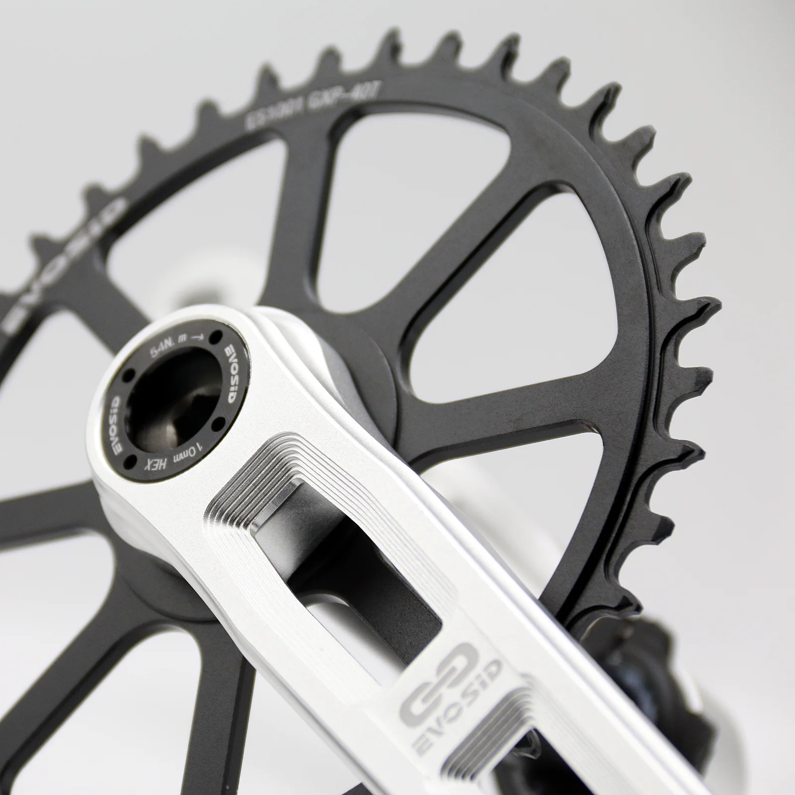EVOSID Ultralight Road Bike Crank Single Chainring Gravel Bike Intregated Crank 160/165/170MM CNC Folding Bicycle Crankset 8-12s