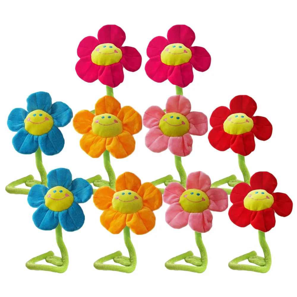46cm 8pcs Soft Cute DIY Bendable Smiling Face Daisy Sun Flowers Plants Toy Doll Crib ABDL Home Decoration view 3
