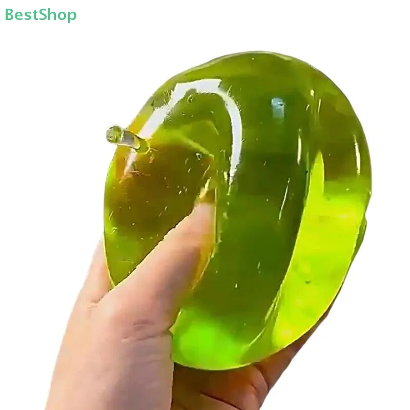 ★★★★Ocean Green Apple Squeeze Toys Relieve Stress And Vent Anger Moldable Slow Rebound Pinch Toy