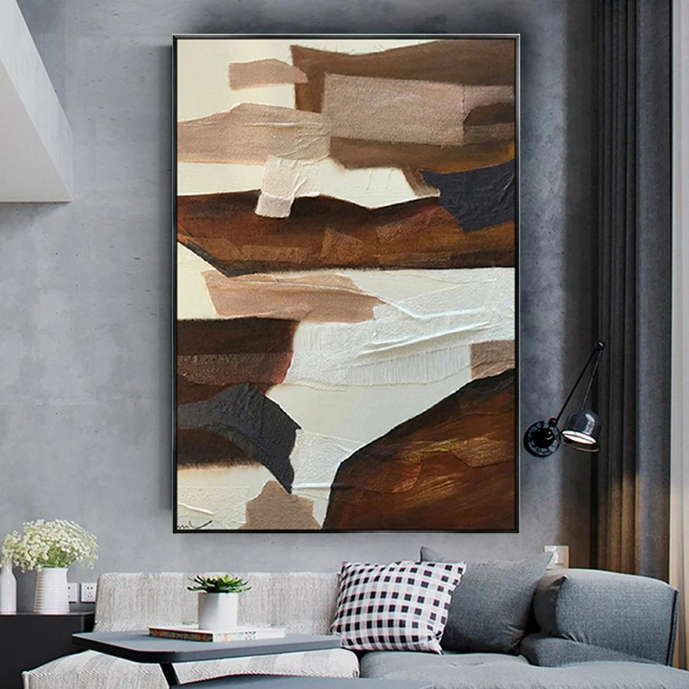 Abstract Art Hand-Painted Modern Oil Painting Murals Fashion Home Canvas Poster Wall Picture Cuadros Image Decor Room Dormitorio