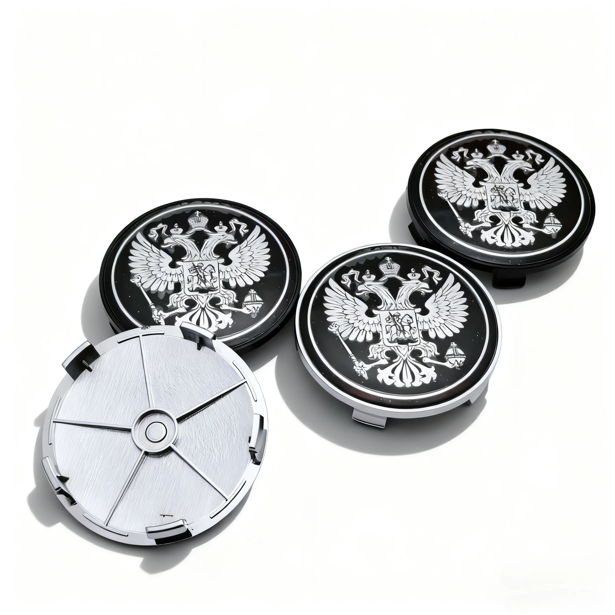 4 stücke Russische Wappen Logo Emblem Auto Radnabenkappen 68 MM 63 MM Räder Nabenkappe Felge Radkappen Abdeckung Ersetzen Auto Zubehör