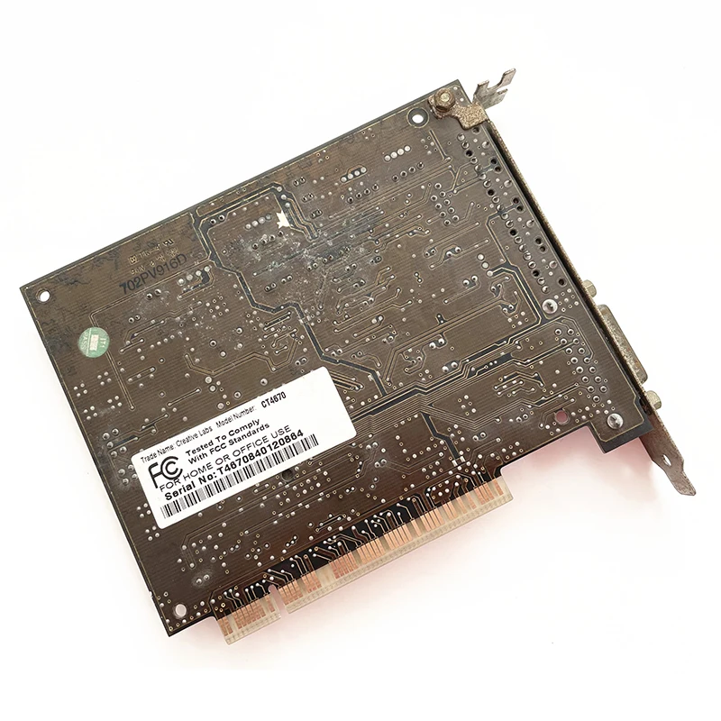 Desmontagem original para placa de som Creative SOUND BLASTER LIVE CT4670 4.1 funcionando bem