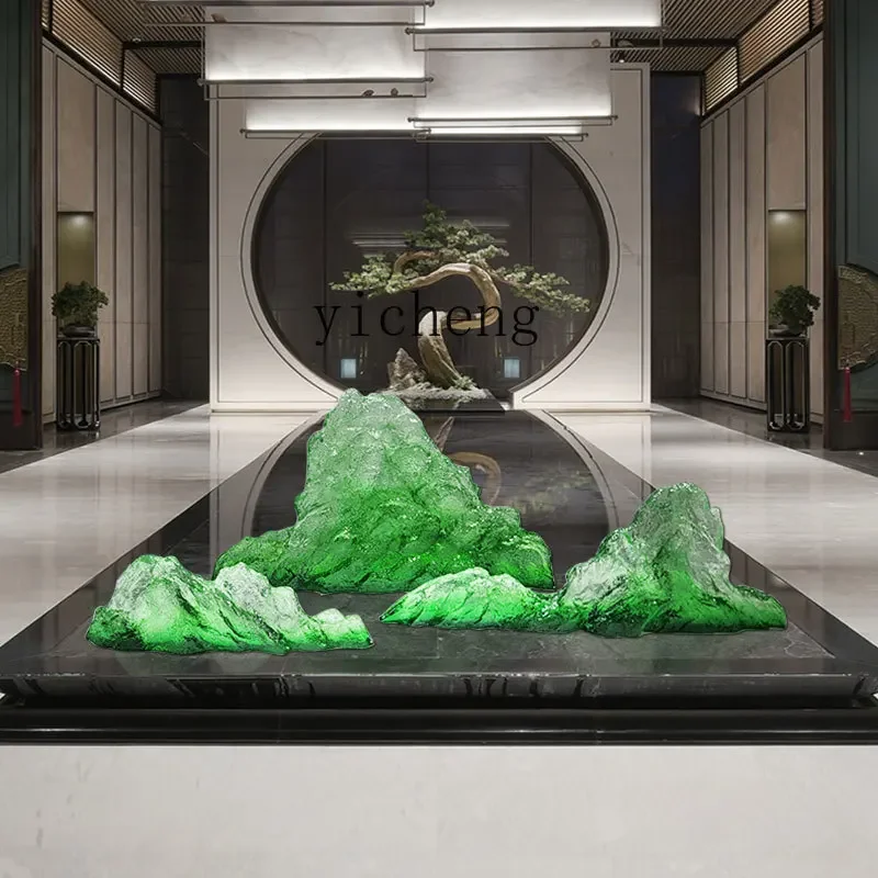 X-28 transparent resin sculpture rockery ornament home creative abstract soft decoration jewelry
