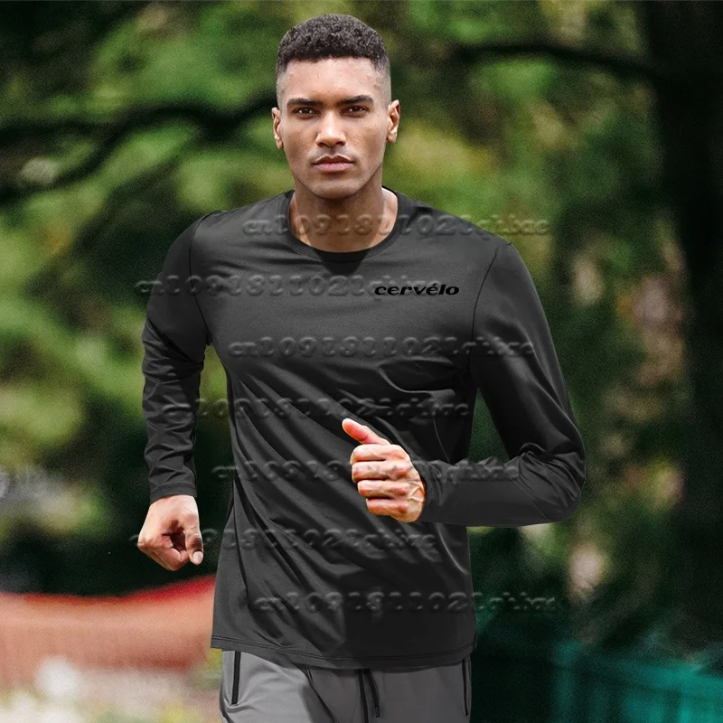 

Мужская новейшая уличная беговая скоростная горная велосипедная мотоциклетная быстросохнущая дышащая рубашка с длинными рукавами, топ