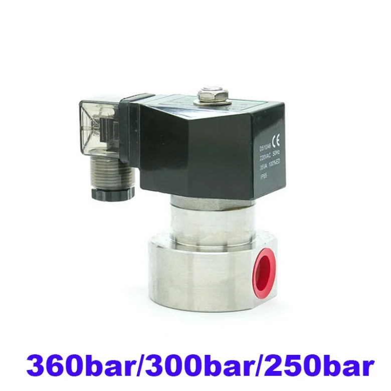 250bar 300bar 36MPa bidirectional water high-pressure solenoid valve 1/8 ″; 1/4 