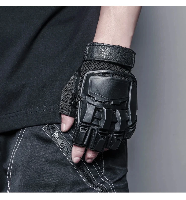 Outdoor Breathable Sport Gloves Tactical Hard-Shell Gloves (Full/Half-Finger) for CS Training Ops Motorcycling Cycling Hiking