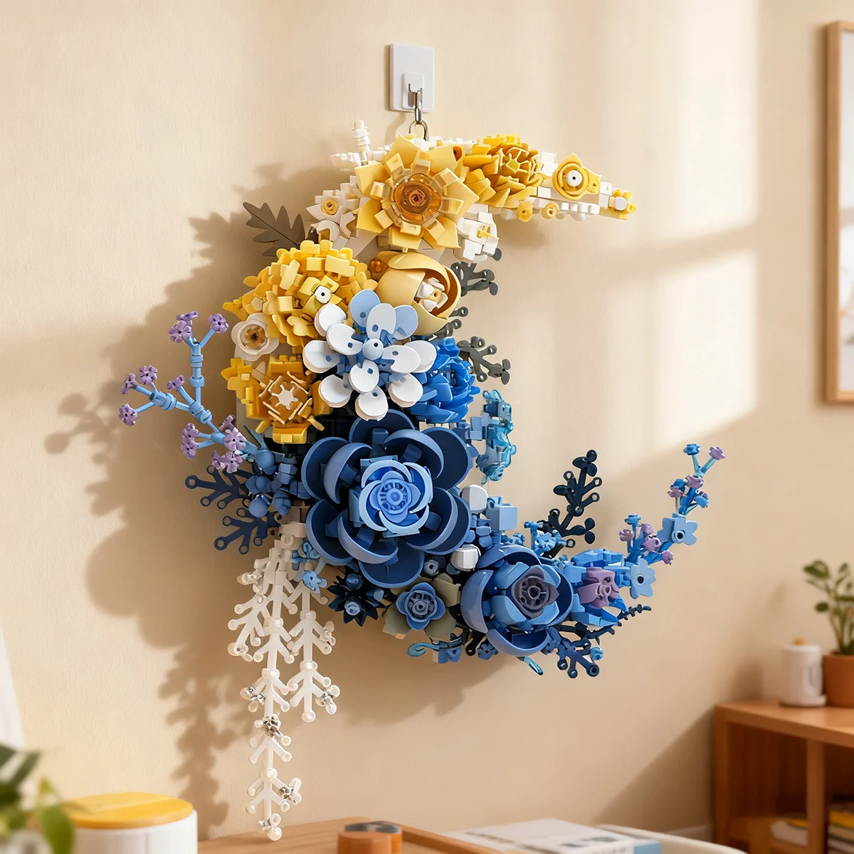 

938Pcs Moon Flower Building Blocks Set, DIY Model Multicolor Bricks, Creative Home Decor Gift for Birthday Christmas Valentine