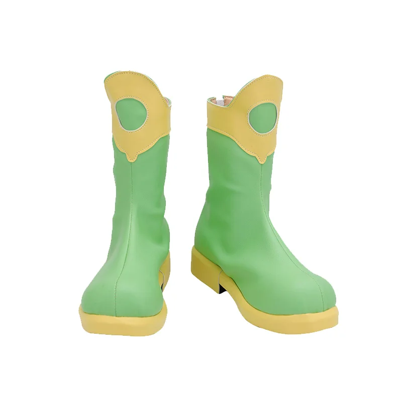 Anime-Karte Sakura LI SYAORAN Stiefel Cosplay-Schuhe Gelber Kampfanzug 10-Stil nach Maß