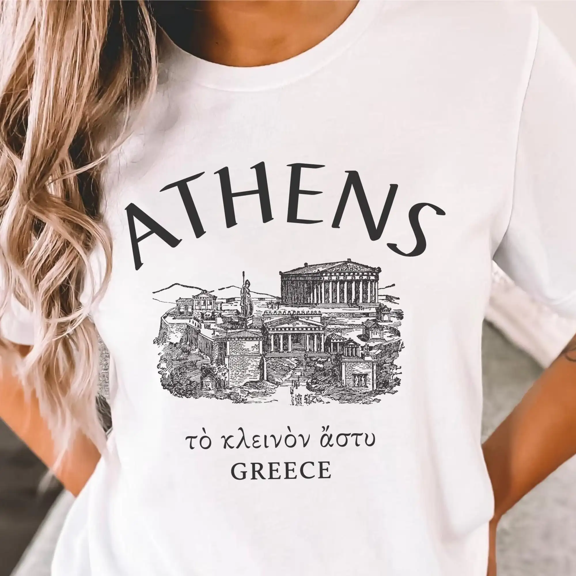 Athens Shirt, Greece Clothes, Acropolis T-shirt, Unisex