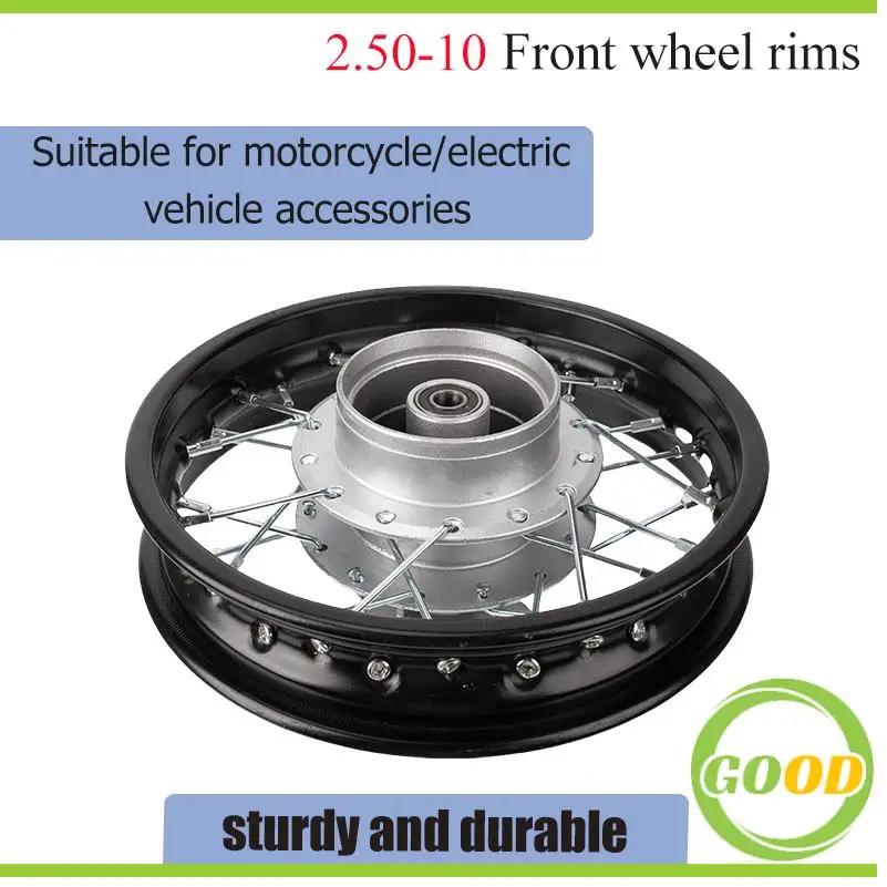2.50-10 drum brake front wheel hub is a key component for improving motorcycle/electric vehicle performance